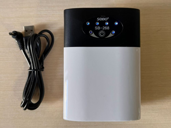 Компрессор на аккумуляторе SOBO SB-268 2k 360 л/ч USB до 40 часов