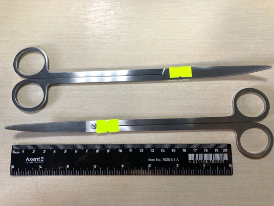 Ножницы изогнутые 25 см