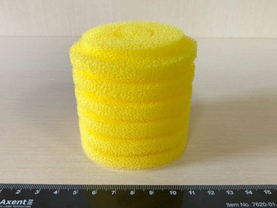 Губка поролон жёлтая 6.5*7см
