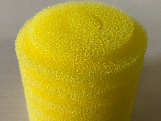 Губка поролон жёлтая 6.5*7см