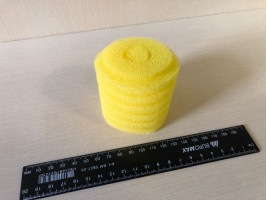 Губка поролон жёлтая 6.5*7см