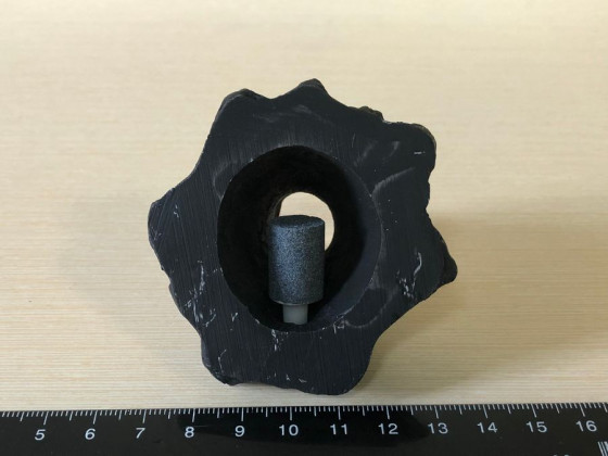 Декорация вулкан с распылителем 7*7*5см