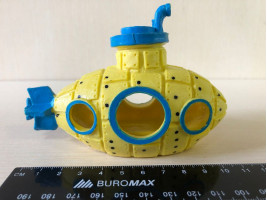 Декорация желтая субмарина 12*6*8см.