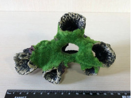 Декорація печера із травою 15*11*7см