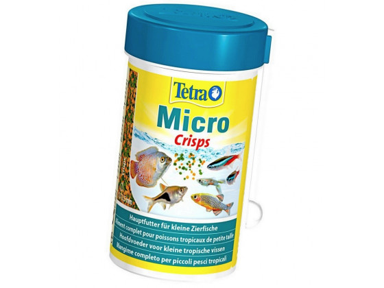 Сухий корм для дрібних акваріумних риб Tetra в чіпсах Micro Crisps 100 мл (для всіх рибок)
