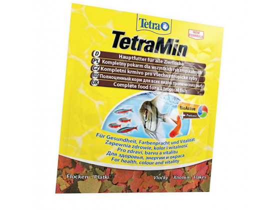 Сухой корм для аквариумных рыб Tetra в хлопьях TetraMin 12 г (для всех рыбок)