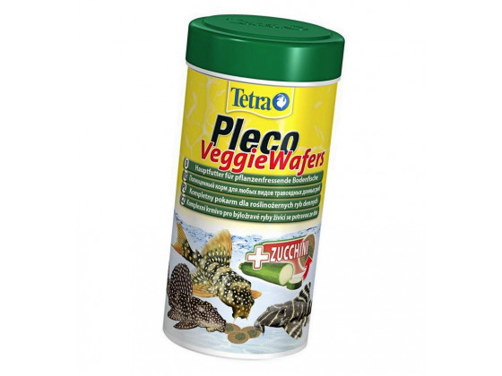 Сухой корм для аквариумных рыб Tetra в пластинках Pleco Veggie Wafers 100 мл (для травоядных донных рыб)