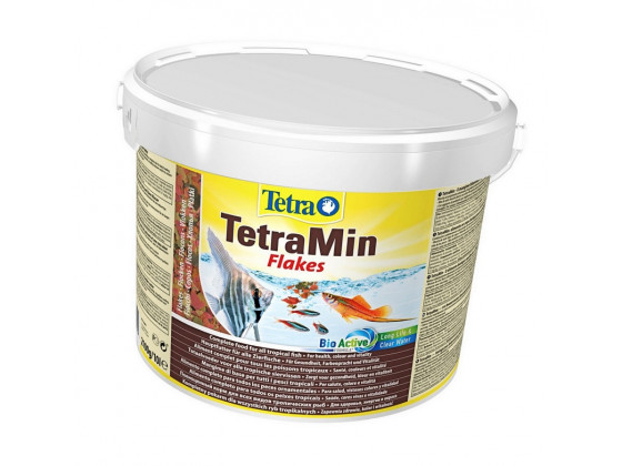 Сухий корм для акваріумних риб Tetra в пластівцях TetraMin 10 л (для всіх рибок)