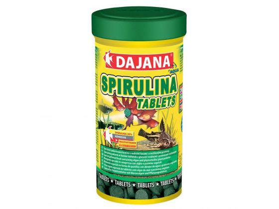 Корм Dajana SPIRULINA Tablets таблетки для всех рыб со спирулиной 100мл/50гр