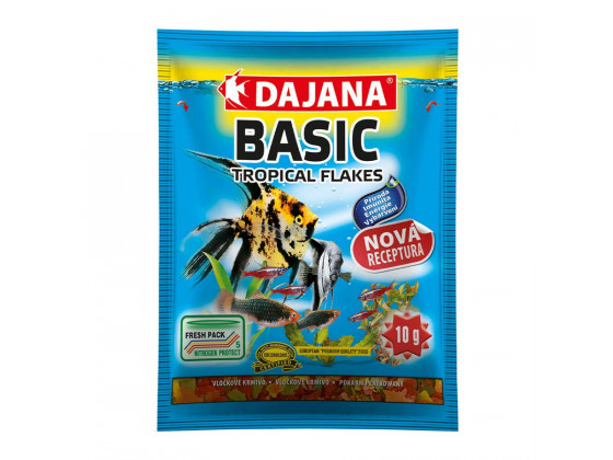 Корм Dajana TROPICA BASIC пластівці для всіх акваріумних риб 80мл/10г