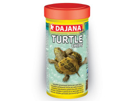 Корм Dajana TURTLE CHIPS для водних черепах з цеолітом д/зменьшеня забруд.води 1000мл/400гр