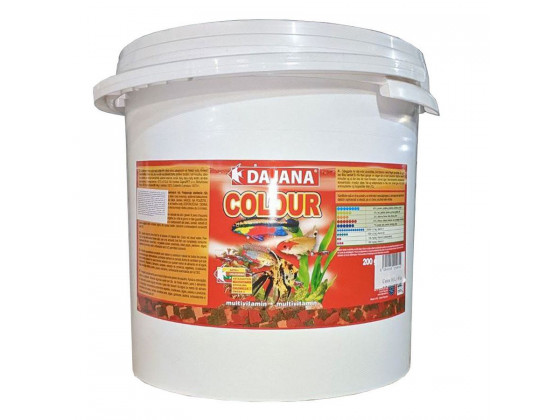 Корм для рыб Dajana COLOUR FLAKES всех видов в хлопьях 18л/4 кг