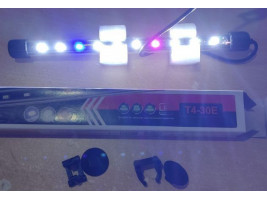 Светодиодная лампа Xilong Т4-30E, White/Blue/Red, 2.5 Вт, 26.5 см