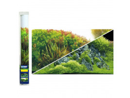 Аквариумный фон Hobby Planted River/Green Rocks 120x50см