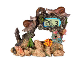 Декорация Yusee Aquarium Decor Thermometer с термометром LCD 14X6X11см