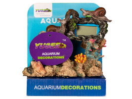 Декорація Yusee Aquarium Decor Thermometer з термометром LCD 14X6X11см