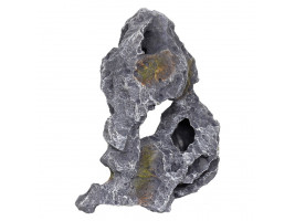 Декорація камінь з отворами Hobby Cavity Stone dark 3 18x14x28см