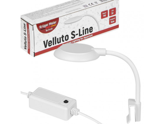 Світильник LED Kruger Meier Velluto S-Line 7W для акваріумів 10–40 літрів та рослин Світильник LED Kruger Meier Velluto S-Line 7W для акваріумів 10–40 літрів та рослин