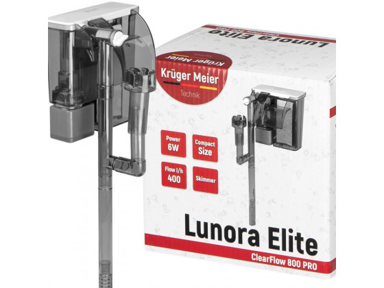 Каскадний фільтр Kruger Meier Lunora Elite 800 зі скіммером для акваріумів 35-70 літрів Каскадний фільтр Kruger Meier Lunora Elite 800 зі скіммером для акваріумів 35-70 літрів