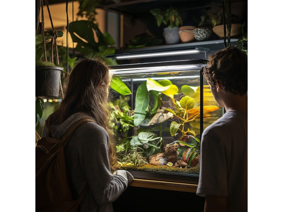 Світильник LED 60-70см для тераріумів з контролером часу Terrario ReptoRay 18W Світильник LED 60-70см для тераріумів з контролером часу Terrario ReptoRay 18W