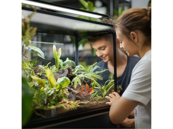 Светильник LED 80-90см для террариумов с контроллером времени Terrario ReptoRay 24W