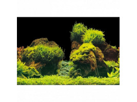 Аквариумный фон Aqua Nova Скалы/Растения 100x50см