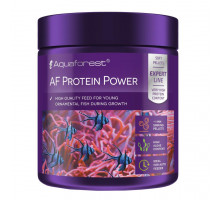 Корм Aquaforest AF Protein Power 120 г – высокобелковые мягкие гранулы для молодых декоративных рыб.