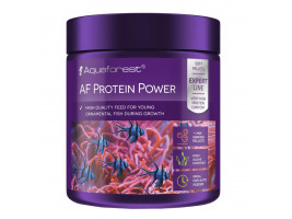 Корм Aquaforest AF Protein Power 120 г – высокобелковые мягкие гранулы для молодых декоративных рыб.