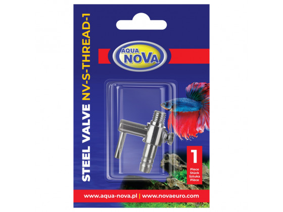 Кран металлический Aqua Nova NV-S-THREAD-1 на один выход для шланга 4/6 мм с резьбой
