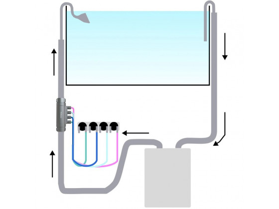 Адаптер для автоматической дозировки удобрений Chihiros Dosing Flow Adapter 16/22 мм для внешнего фильтра