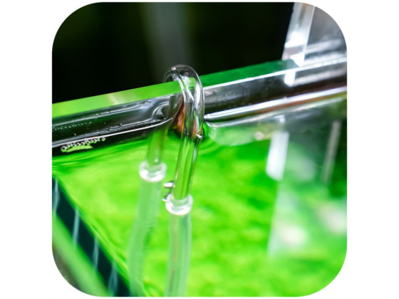 Акриловое колено Chihiros U Clip M для шланга 4/6мм, 6–8 мм.