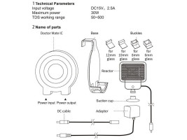 Антиводорослевий стерилізатор Chihiros Doctor Mate для акваріумів до 125 л з Bluetooth керуванням