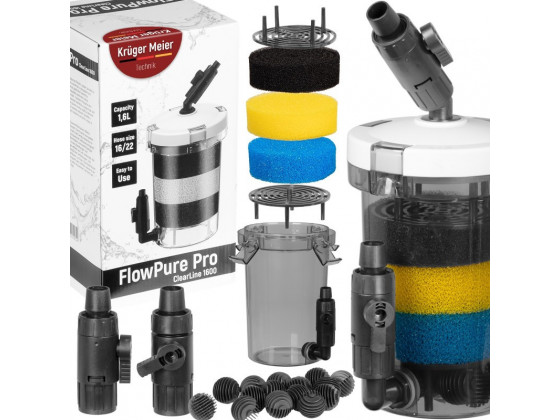 Зовнішній префільтр для акваріума Kruger Meier FlowPure Pro 1600 