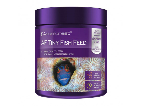 Корм для мелких морских рыб Aquaforest AF Tiny Fish Feed 120 г – мягкие гранулы с витаминами