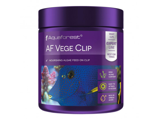 Корм для морських риб Aquaforest AF Vege Clip 100 г - кліп-корм з водоростями для травоїдних і всеїдних риб