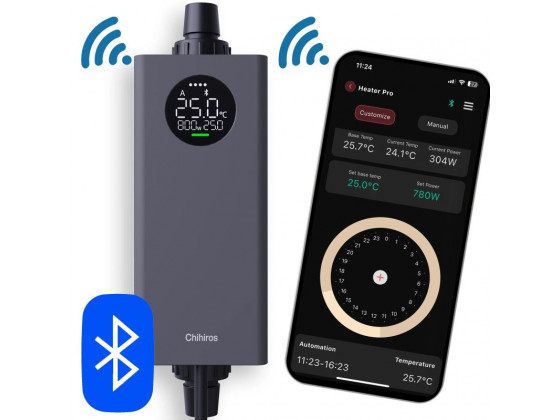 Камень греющий Chihiros Heater Pro 12/16мм, 10-1000W с управлением через приложение