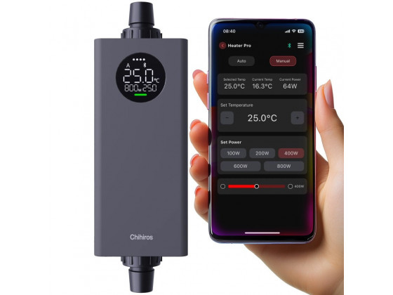 Камень греющий Chihiros Heater Pro 16/22мм, 10-1000W с управлением через приложение