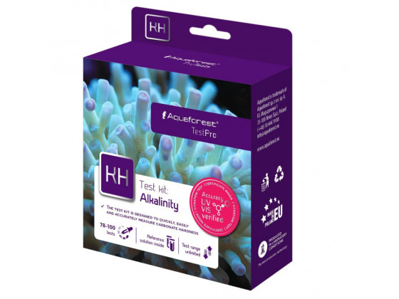 Тест на карбонатну жорсткість (KH) Aquaforest Alkalinity Test Kit для морських акваріуміві 78–100 вимірювань
