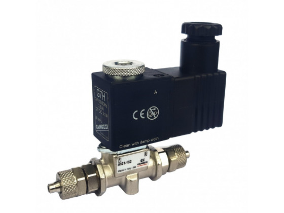 Электроклапан для систем СО2 Camozzi 4/6мм A321 12v DC