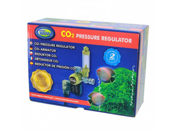 Редуктор CO2 Aqua Nova NCO2-REG з лічильником бульбашок і електромагнітним клапаном