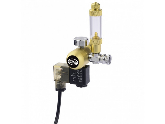 Редуктор CO2 Aqua Nova NCO2-REG з лічильником бульбашок і електромагнітним клапаном