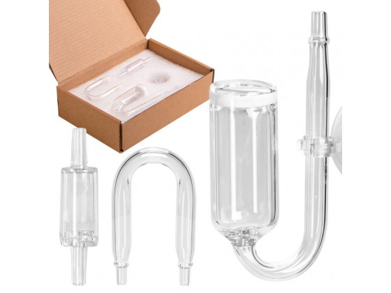 Скляний дифузор 15мм, коліно, зворотний клапан CO2 Kruger Meier NeXus Set CO2