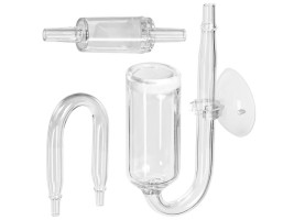 Скляний дифузор 15мм, коліно, зворотний клапан CO2 Kruger Meier NeXus Set CO2
