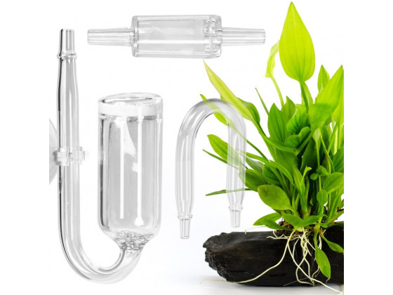 Скляний дифузор 15мм, коліно, зворотний клапан CO2 Kruger Meier NeXus Set CO2