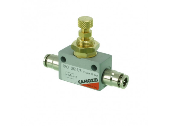Регулятор подачи CO2 Camozzi RFO 382 4/6мм быстросъемный