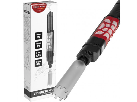 Сифон електричний для акваріума Kruger Meier VireonVac Pro для очищення дна та підміни води