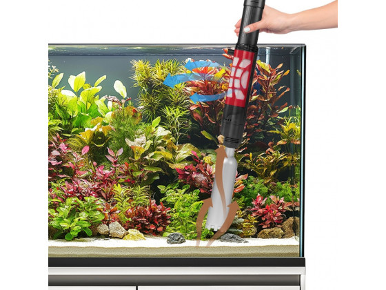 Сифон електричний для акваріума Kruger Meier VireonVac Pro для очищення дна та підміни води