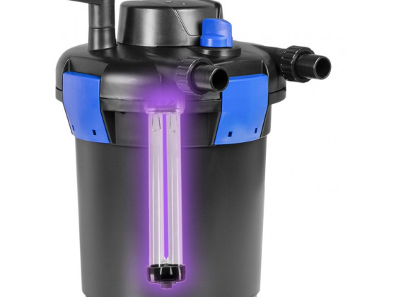 Ставочный фильтр, напорный Kruger Meier PondX UV 4000 с лампой 9 Вт и быстрой очисткой для декоративных водоемов.