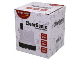 Помпа подъемная с низким погружением Kruger Meier ClearGenix 1200 л/г для фонтанов, аквариумов, емкостей