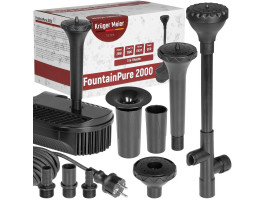 Фонтан-фильтр для пруда Kruger Meier FountainPure 2000 – 3 в 1: насос, фильтр, фонтан